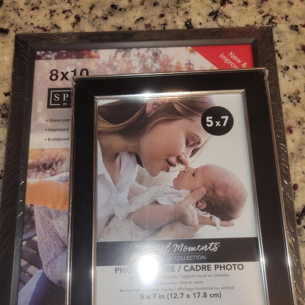 Black picture frames 5x7 and 8x10